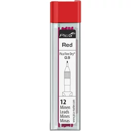 Pica Fine Dry rotringhegy készlet, piros 0.9 mm (12 szál)