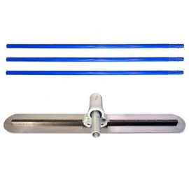 KO 120cm*20cm acél lap, kerekített végekkel