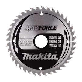 Makita körfűrészlap Makforce 165x30 mm Z40