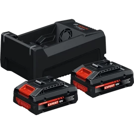 Bosch Akku szett (2x EXBA 18V-40, GAL 12V/18V-80) kartondobozban