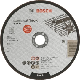 Bosch Vágótárcsa Inox 230x1.9mm egyenes