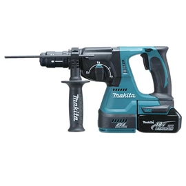 Makita DHR243RTJ 18V LXT Li-ion BL 2,0J SDS-Plus fúró-vésőkalapács cst 2x5,0Ah