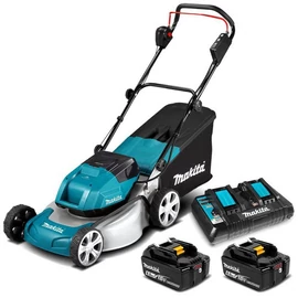 Makita DLM460PT2 46cm 2x18V LXT Li-ion BL fűnyíró 2x5,0Ah+DT