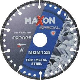Diatech Maxon fémvágó gyémánt tárcsa 125x2,3x22,2mm