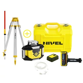 NivelSystem NL320R forgólézer + RD300 digitális jelfogó + SJJ1 állvány + LS-24 mérőléc