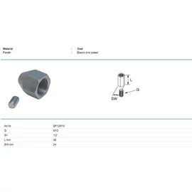 Tyco adapter UNI csőbilincshez 1/2½ M10 1/2´ M10