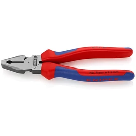 KNIPEX  egyetemes fogó 180mm pol.fej  02 02 180   