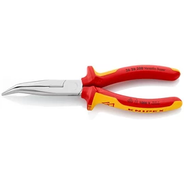 KNIPEX  félkerekcsőrű fogó 200mm 1000V 40° vágóél hajl. (2626 200)