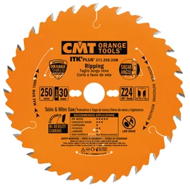 CMT ipari ITK PLUS hasító fűrészlap HW 210X1.8X30(+25) Z=36 ATB+SHEAR