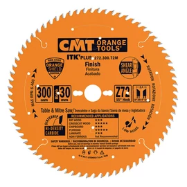 CMT ipari ITK PLUS hasító fűrészlap HW 190X1.7X30(+20+16) Z=42 ATB+SHEAR