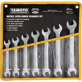 YAMOTO 6-19mm ipari villáskulcs készlet (7db-os)