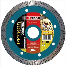 Diatech Pyton 200x25,4x10mm gyémánttárcsa  greslap,gránitlap,kerámia  PT200