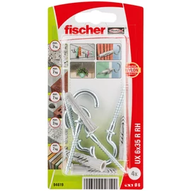 Fischer UX 6x35 RHK univ.dűbel körkampóval univerzális 1db