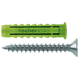 Fischer SX 6 S/10 műanyag dűbel csavarral GREEN 1db