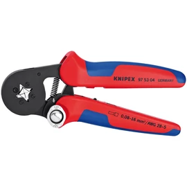 Knipex önbeálló krimpelő fogó, 4 tüskés, barnított fej
