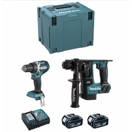 Makita DLX2271TJ 18V LXT Li-Ion gépszett DDF484+DHR171 2x5,0 Ah + RC