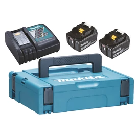Makita 18V LXT Li-ion 2x5,0 Ah akku + DC18RC töltő készlet + MAKPAC