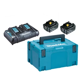 Makita 18V LXT Li-ion 2x5,0 Ah akku + DC18RD duplatöltő készlet + MAKPAC