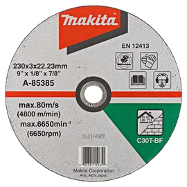 MAKITA Vágókorong KŐ 230x3mm