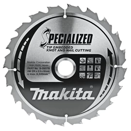 Makita körfűrészlap SZÖG, CSOMÓSFA 235x30mm Z20