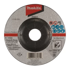 Makita csiszolótárcsa ALU 115x6mm A36N