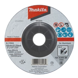 Makita csiszolótárcsa ALU 125x6mm