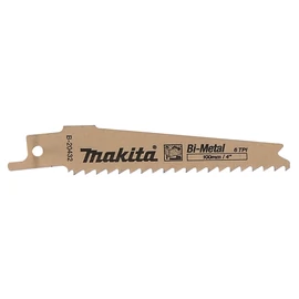 Makita  BiM orrfűrészlap SZÖGES FA, általános, TPI:6, L:100mm (5 db/cs)
