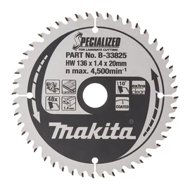 Makita körfűrészlap LAMINÁLT 136x20 Z48