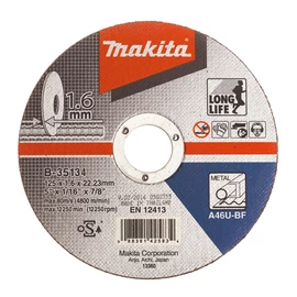 Makita Vágókorong ACÉL 125x1,6 mm