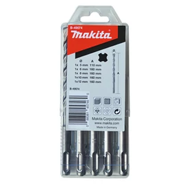 Makita SDS-Plus V-plus fúrókészlet 5x110/50mm, 6,8,10,12x160/100mm
