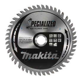 Makita körfűrészlap merülő 165x20mm Z48 CORIAN