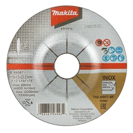 Makita vágókorong INOX 115x1,2 mm