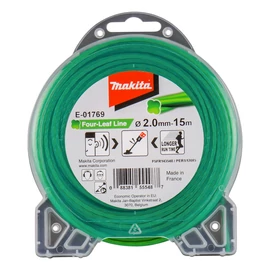 Makita E-01769  négylevelű damil, zöld, 2.0mm 15m