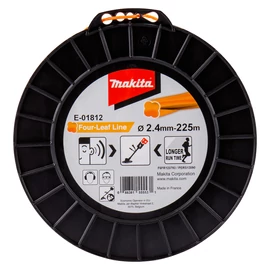 Makita E-01812  négylevelű damil, narancs, 2.4mm 225m