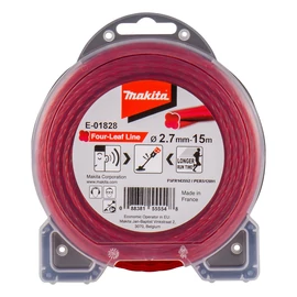 Makita E-01828  négylevelű damil, piros, 2.7mm 15m