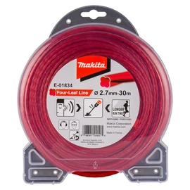Makita E-01834  négylevelű damil, piros, 2.7mm 30m