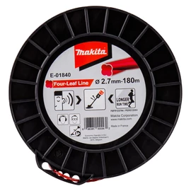 Makita E-01840  négylevelű damil, piros, 2.7mm 180m