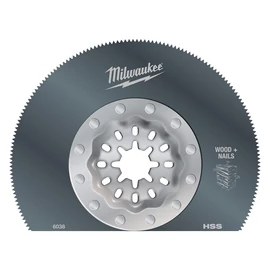 Milwaukee Multitool Starlock Szegmens fűrészlap Bimtál (Fa + Szeg) 85x20 mm 1 db