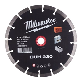 Milwaukee Gyémánt vágótárcsa DUH 230 x 22,2 mm