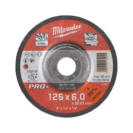 Milwaukee Csiszolókorong fémhez 125x6 Hajlított SG27 PRO+ /1db