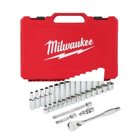 Milwaukee 3/8&amp;quot; Racsnis dugókulcs készlet metrikus méret (32 részes)