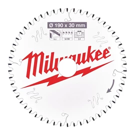 Milwaukee Körfűrészlap hordozható gépekhez (Alu) 190x30x2.4x54 TF NEG. - 1 db