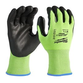 Milwaukee Hi-Vis Vágásbiztos kesztyű 2/B   - XL/10 - 1 pár