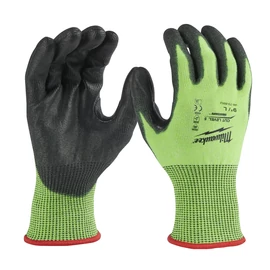 Milwaukee Hi-Vis Vágásbiztos védőkesztyű - 5/E  - L/9 - 1 pár