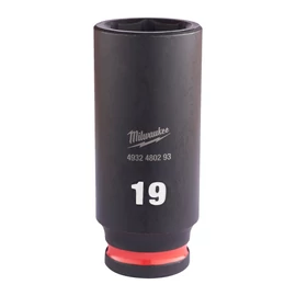 Milwaukee 3/8&quot; Gépi Dugókulcs 6 lapú, hosszú 19 mm - 1 db