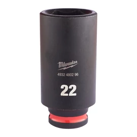 Milwaukee 3/8" Gépi Dugókulcs 6 lapú, hosszú 22 mm - 1 db