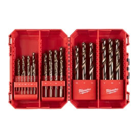 Milwaukee Red Cobalt –  HSS-G Co fémfúró – DIN 338 Készlet (25 darabos)