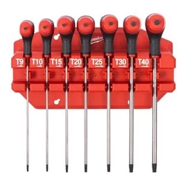 Milwaukee Rack T-Torxkulcs készlet Komfort markolattal 7 részes