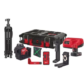 Milwaukee M12 3PLKIT-401P M12™ ZÖLD 360° 3 SÍKÚ LÉZER