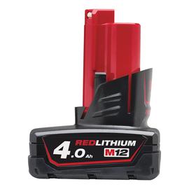 Tartozék Akkumulátor, töltő Li-Ion akkumulátor Milwaukee M12 B4 REDLITHIUM-ION AKKUMULÁTOR  12 V, 4,0 AH Kisgéponline